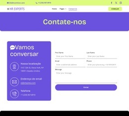 HR contact page Modelos HTML5