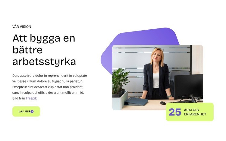 Erbjuder möjligheter till tillväxt Mall