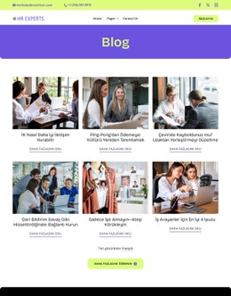 İnsan Kaynakları blogu CSS Şablonları
