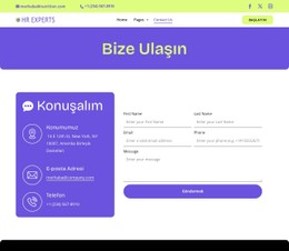 HR contact page CSS Şablonları