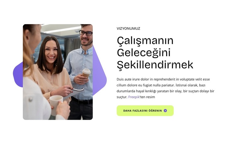 Geleceğin liderlerini yetiştirmek HTML Şablonu