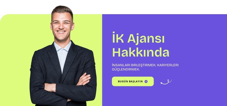 İnsan kaynakları ajansı hakkında WordPress Teması
