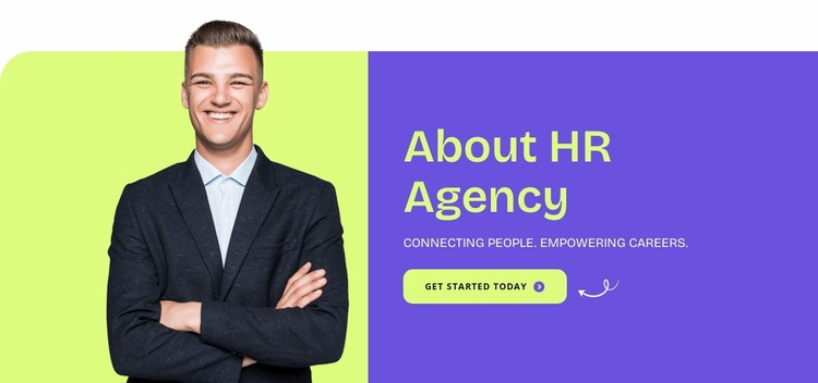 About hr agency Website Template