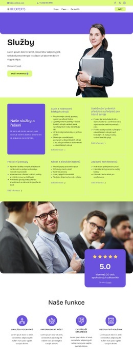 HR services and solutions Šablony