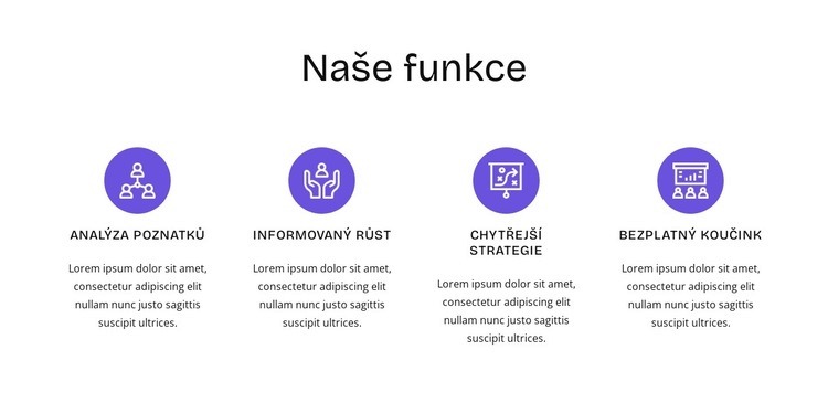Funkce HR Šablona webové stránky