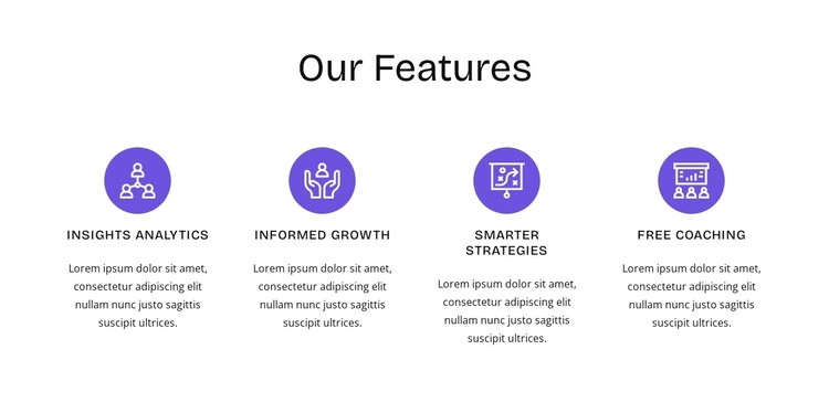 HR features CSS Template