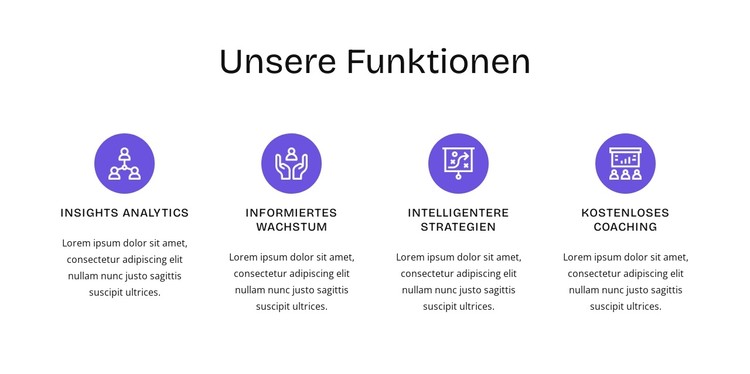 HR-Funktionen CSS-Vorlage