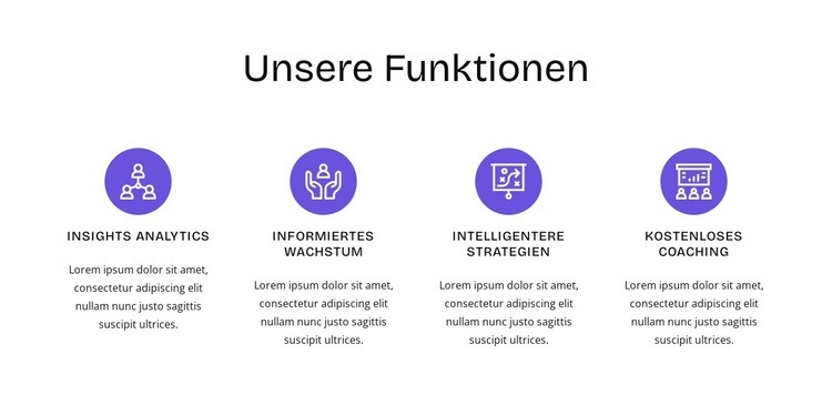 HR-Funktionen Website design