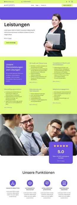 HR Services And Solutions – Benutzerdefiniertes WordPress-Theme