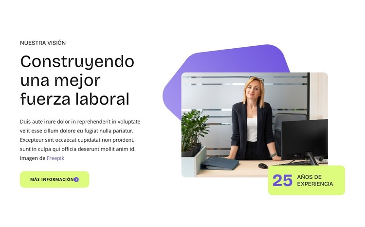 Construyendo una mejor fuerza laboral Plantilla HTML