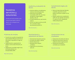 Nuestros Servicios Y Soluciones Plantilla Joomla