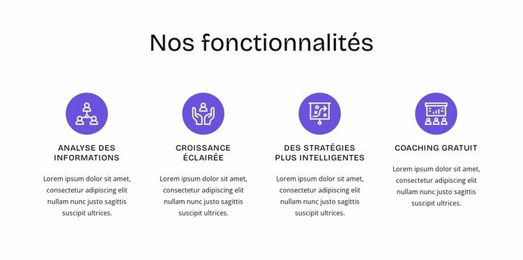 Fonctionnalités RH Conception de site Web