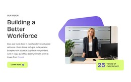 Building a better workforce - One Page Template by Nicepage