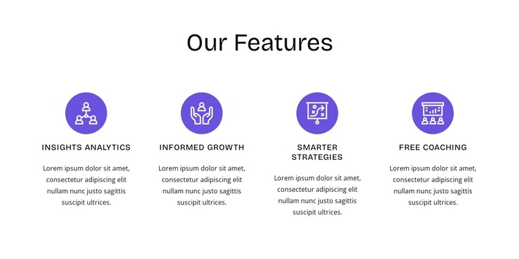 HR features HTML Template