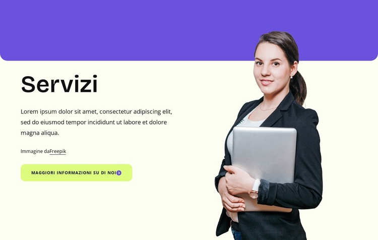 Servizi di agenzia di risorse umane Modello di sito Web