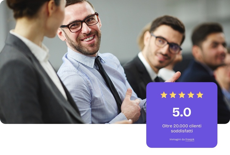 20.000 clienti soddisfatti Tema WordPress