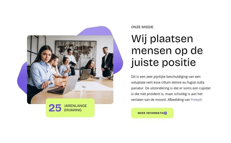 People management strategies Website ontwerp