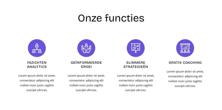 HR-functies Website sjabloon