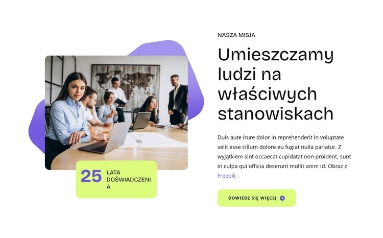 People management strategies Projekt strony internetowej