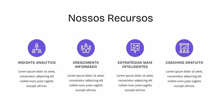 Recursos de RH Design do site