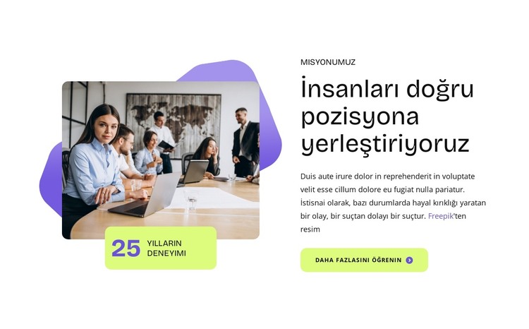 People management strategies HTML Şablonu