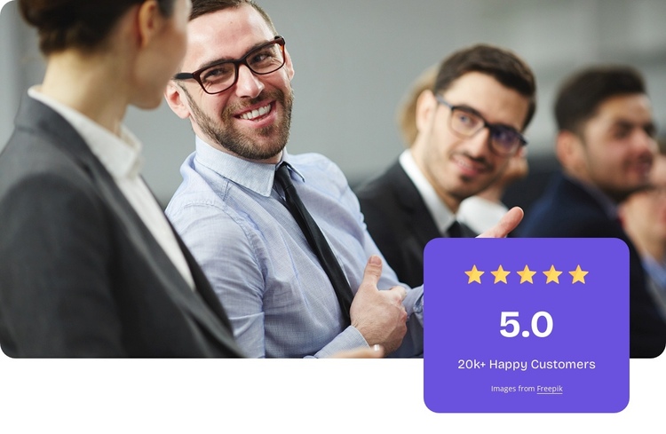 20k happy customers Website Builder Software