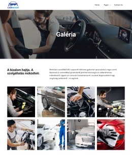HTML-Terv Ehhez: Autómosó Galéria
