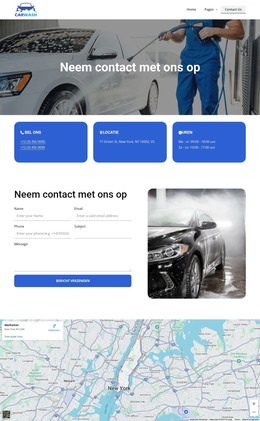 Autowasstraat Neem Contact Met Ons Op