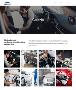 Galeria de lavagem de carros Modelos de site