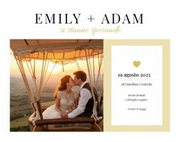 Cartolina Di Invito Di Nozze