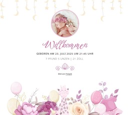 Postkarte Zur Babyankündigung #Html-Templates-De-Seo-One-Item-Suffix