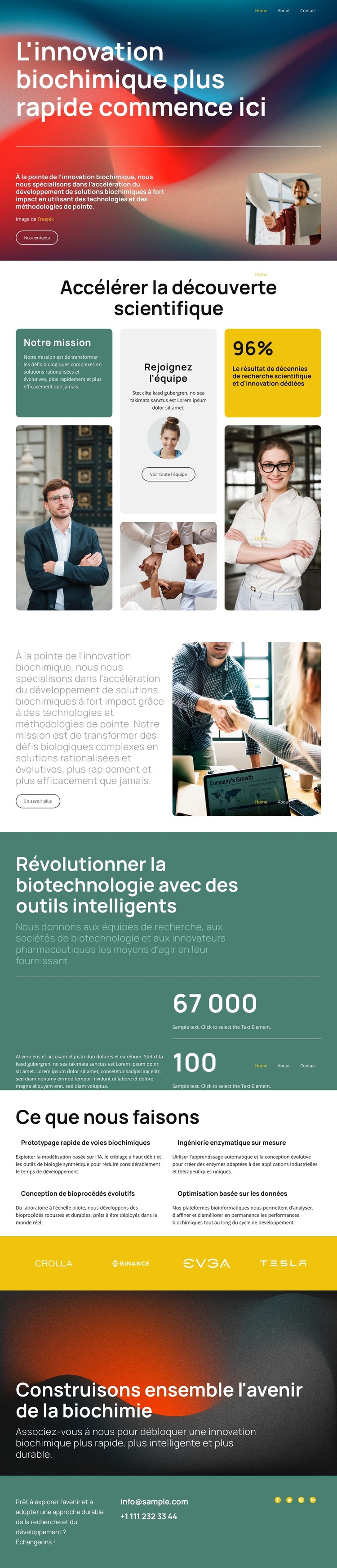 Des voies innovantes vers le progrès Modèle HTML