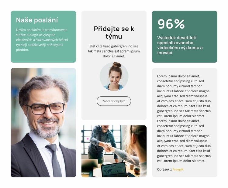 Urychlení vědeckých průlomů Šablona