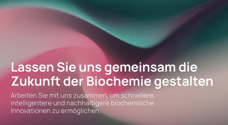 Biochemische Innovation der nächsten Generation Landing Page