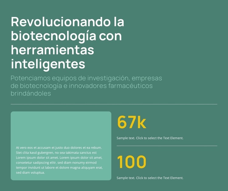 Ingeniería bioquímica más inteligente Plantilla HTML5