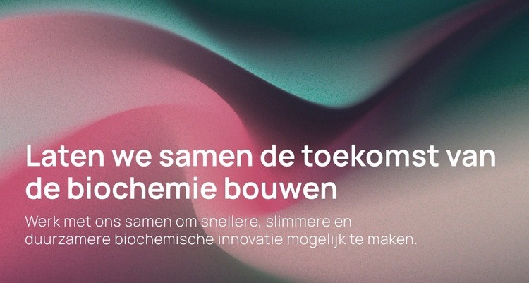 Biochemische innovatie van het volgende niveau Website ontwerp