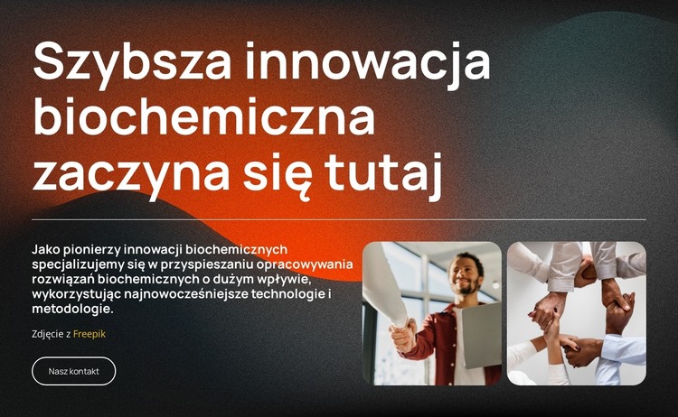Biotechnologia napędzana innowacją Szablon HTML