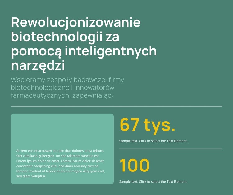 Inteligentniejsza inżynieria biochemiczna Szablon HTML