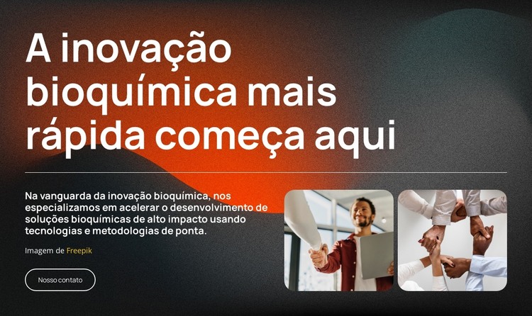 Biotecnologia impulsionada pela inovação Modelo HTML