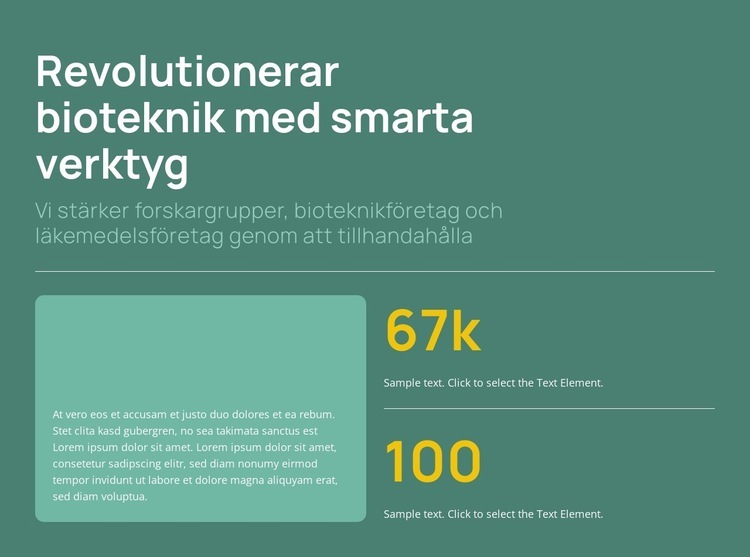 Smartare biokemisk teknik Mall
