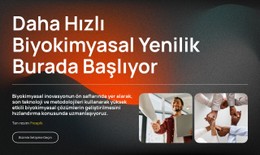 Yenilikle Güçlenen Biyoteknoloji HTML5 Şablonu