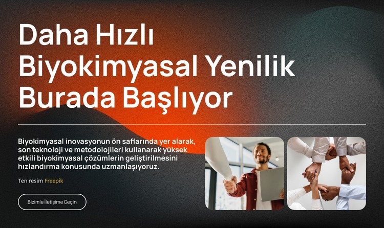 Yenilikle Güçlenen Biyoteknoloji CSS Şablonu
