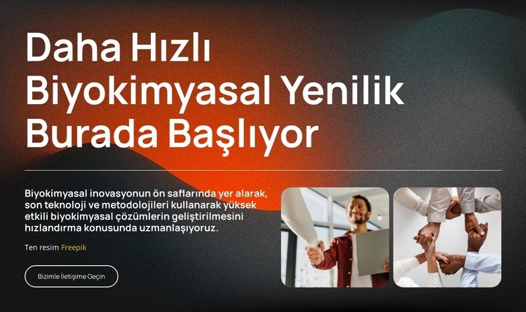 Yenilikle Güçlenen Biyoteknoloji Şablon
