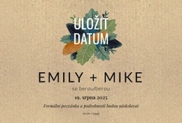 Uložte Si Datum Pohlednice S Listy