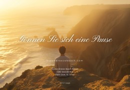 Reise-Bildpostkarte CSS-Vorlage