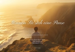 Reise-Bildpostkarte HTML-Vorlage