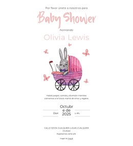 Invitación De Baby Shower Plantilla De Caja Flexible