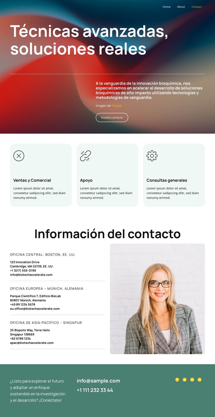 Redefiniendo el desarrollo bioquímico Plantilla HTML