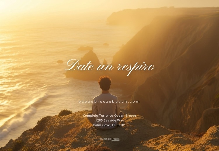 Postal de viaje Plantilla HTML5