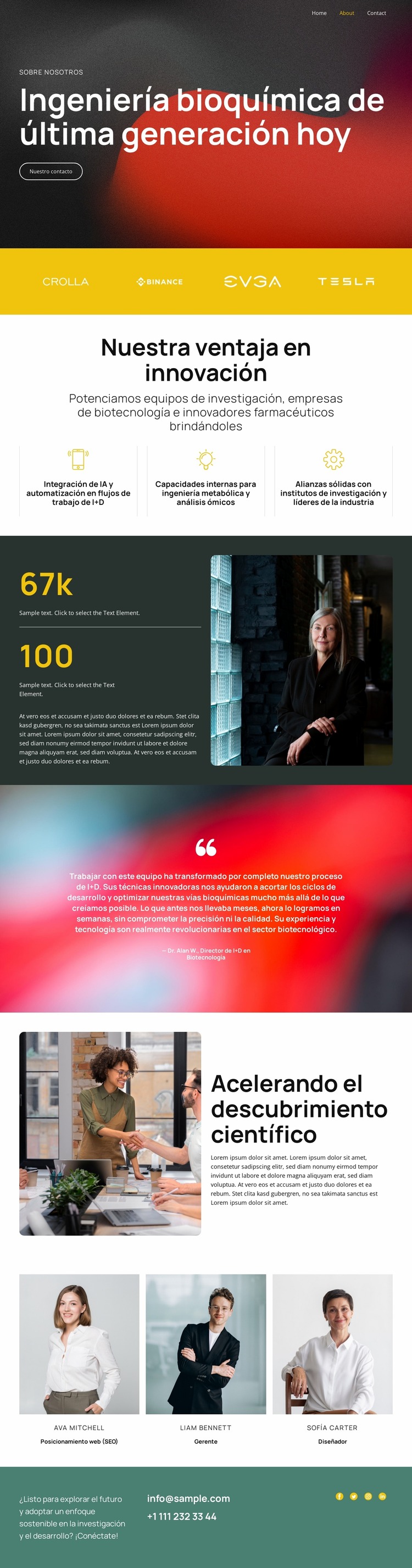 Soluciones a través de la ciencia inteligente Plantilla Joomla